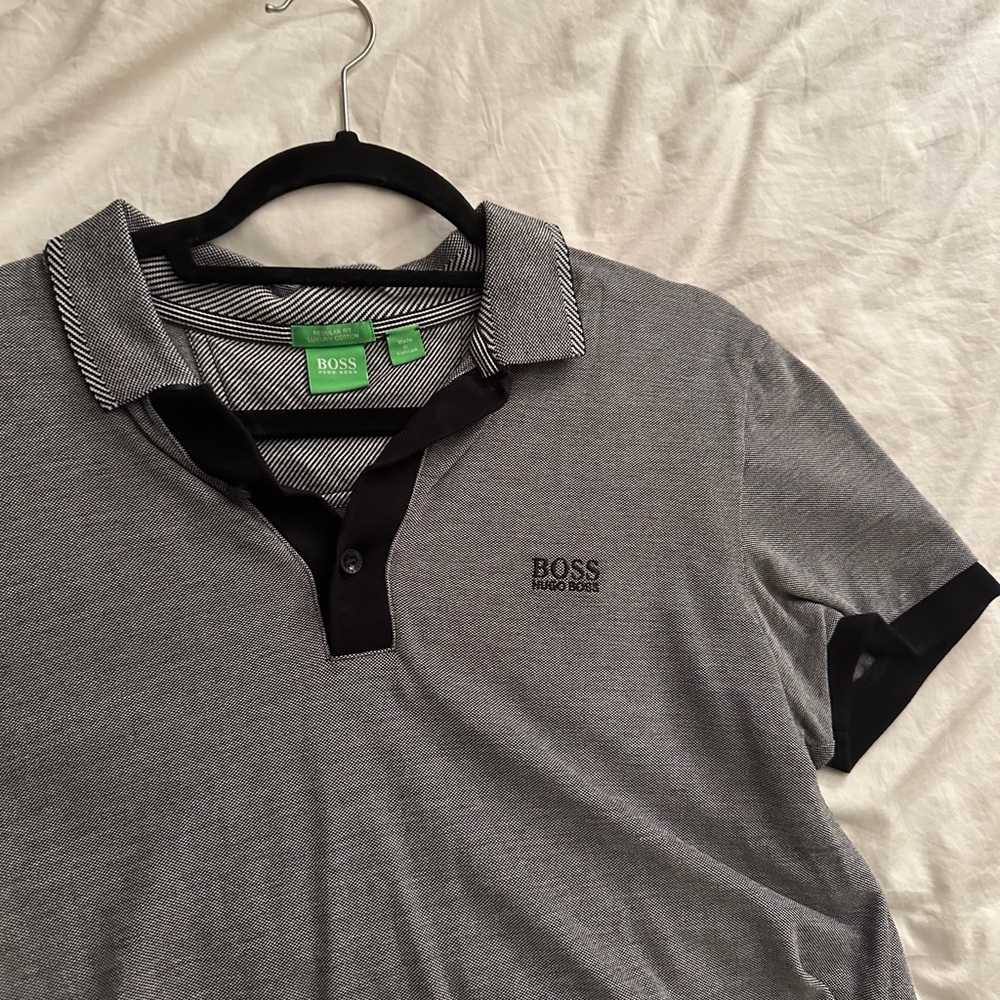 Hugo Boss black polo shirt men’s medium